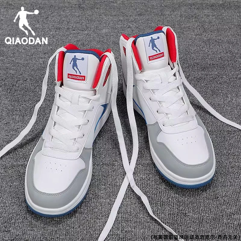 中国乔丹男鞋冬季新款官网正品空军一号小白鞋高帮板鞋潮休闲鞋子