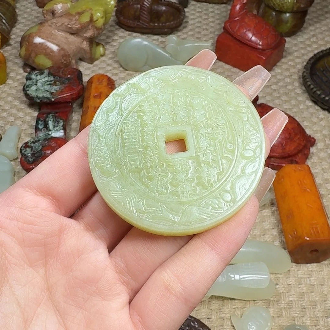 白玉菩提吊坠挂件