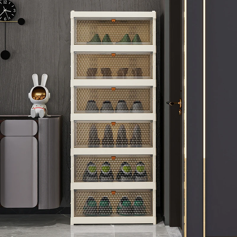 免安装鞋柜子收纳柜家用门口防尘大容量鞋柜鞋子收纳盒玄关飘窗柜