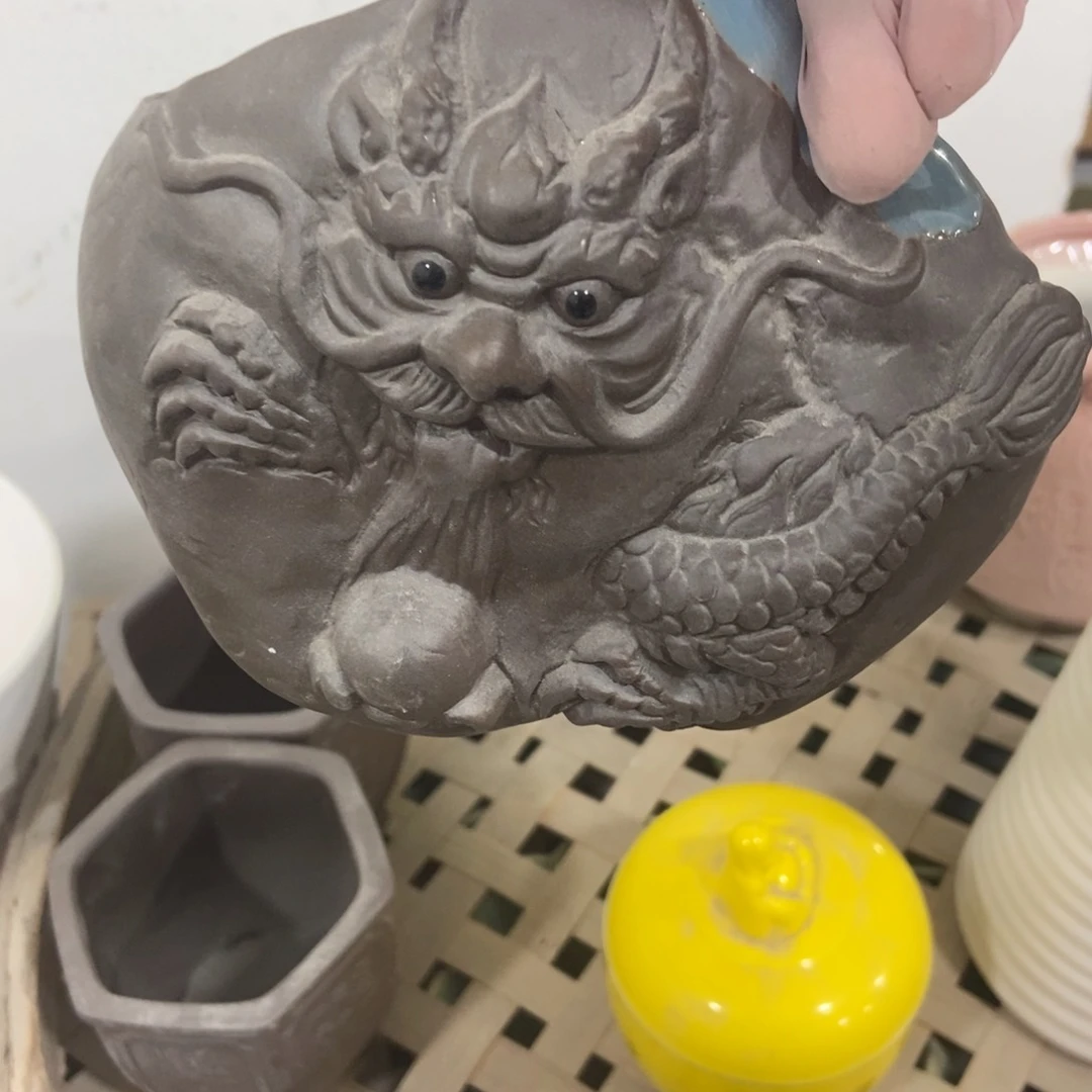 红陶高温陶瓷花盆