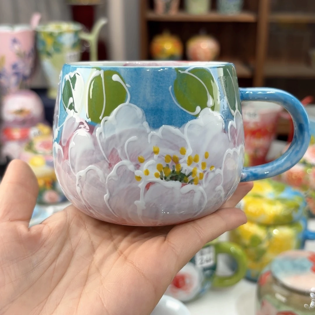 景德镇手绘高温釉下彩陶瓷茶具