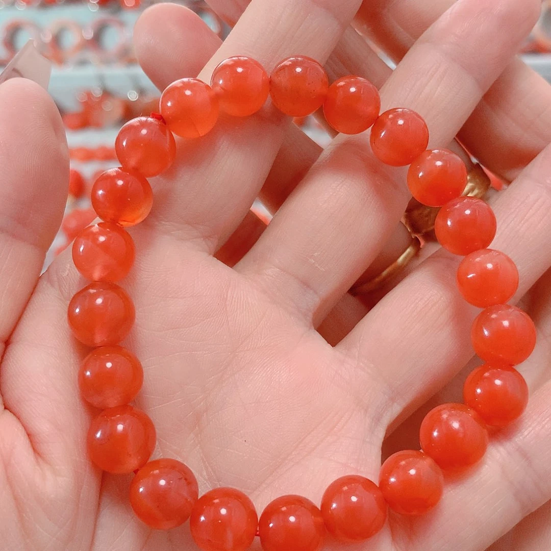 南红玛瑙手串未镶嵌