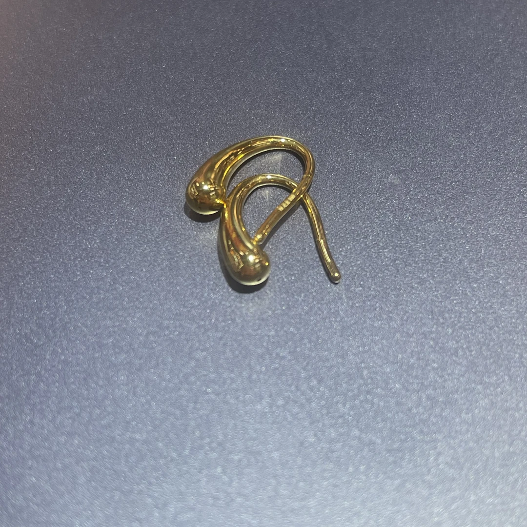 足金耳饰 水滴耳针 时尚简约 y025