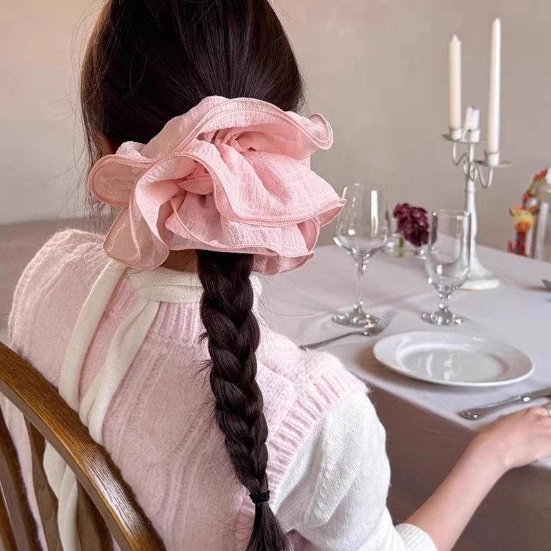 【粉丝专属福利】韩系高级感发圈新款时尚感法式复古布艺大肠圈