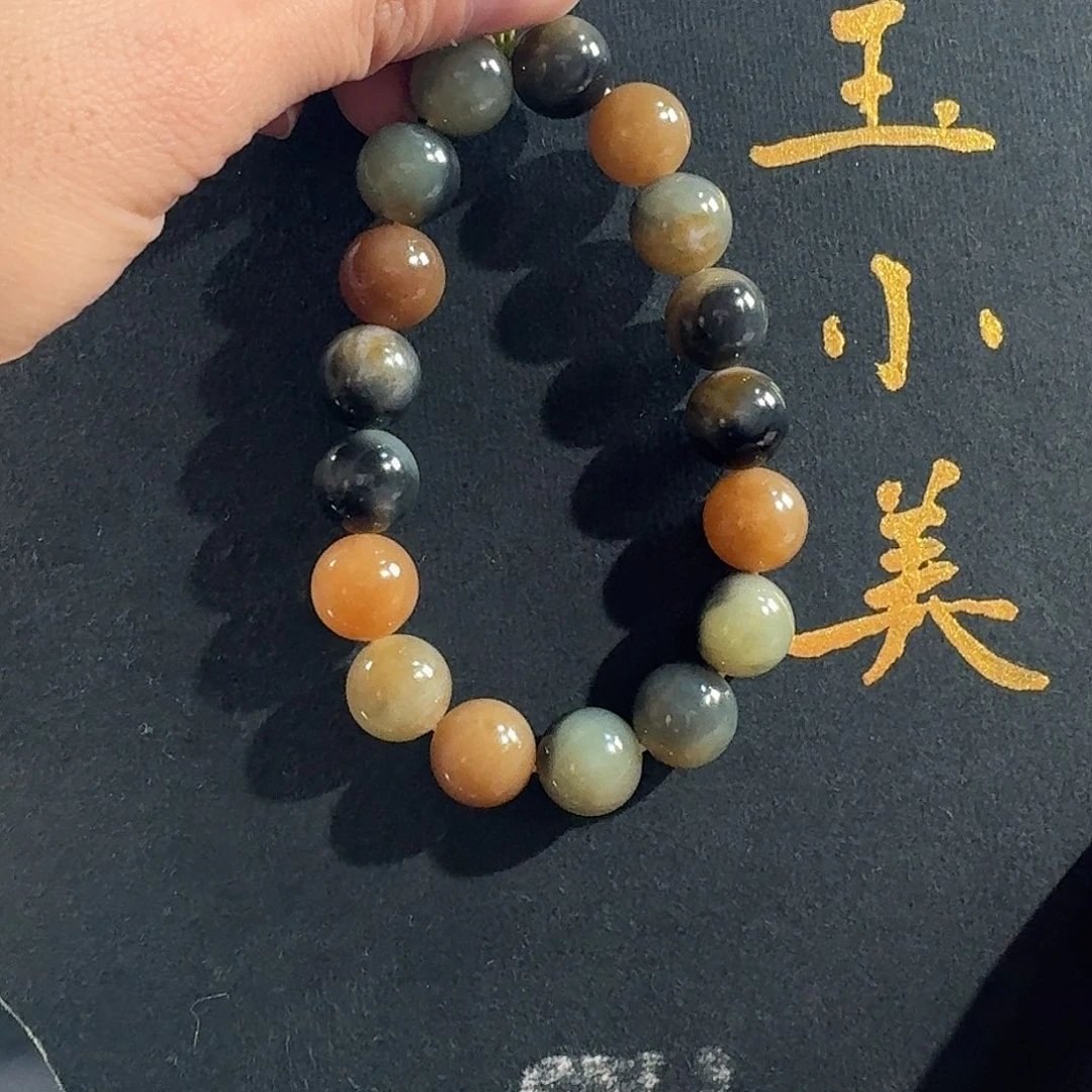 和田玉未镶嵌颈饰楼兰三色12