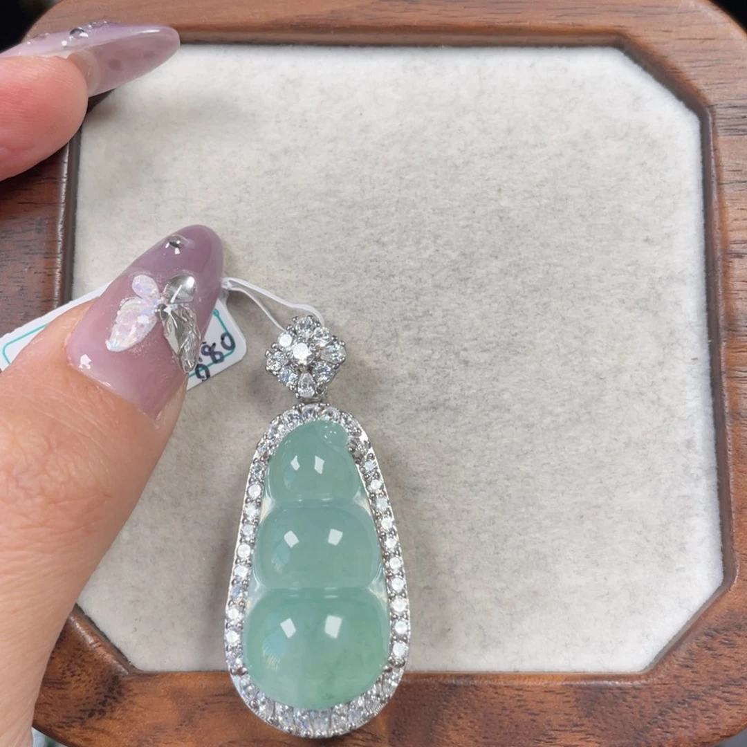 翡翠颈饰银S925镶嵌215888