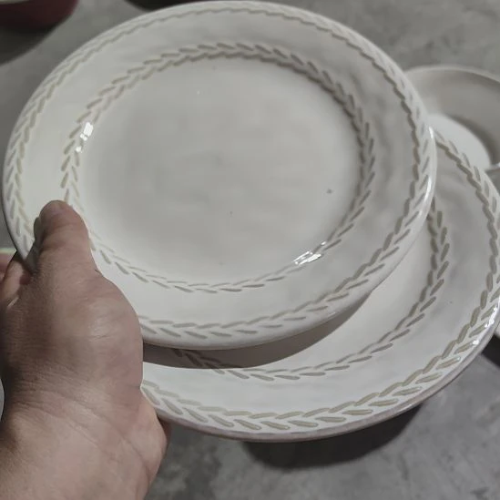 瑕疵陶瓷介意不拍2个盘8.5寸