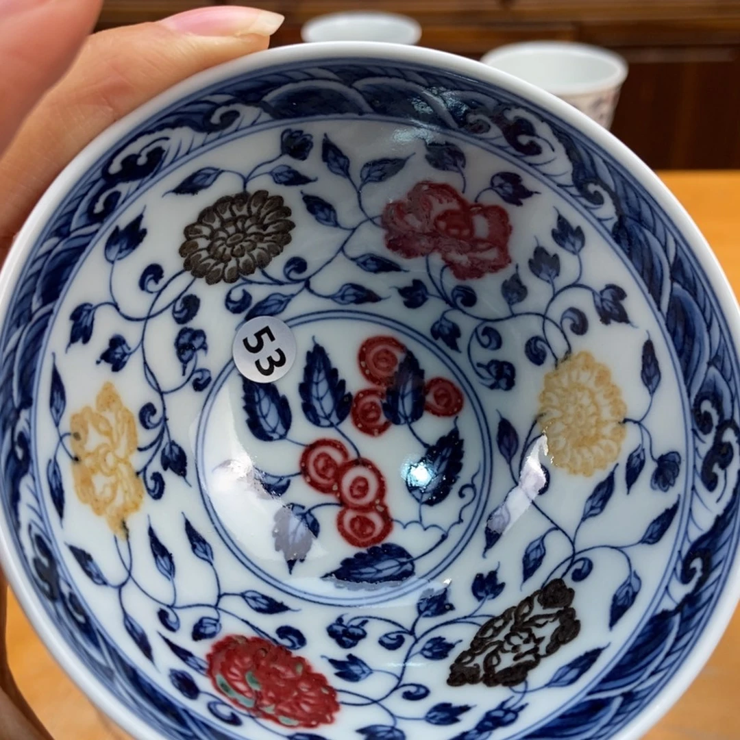 手绘现代茶具非古董