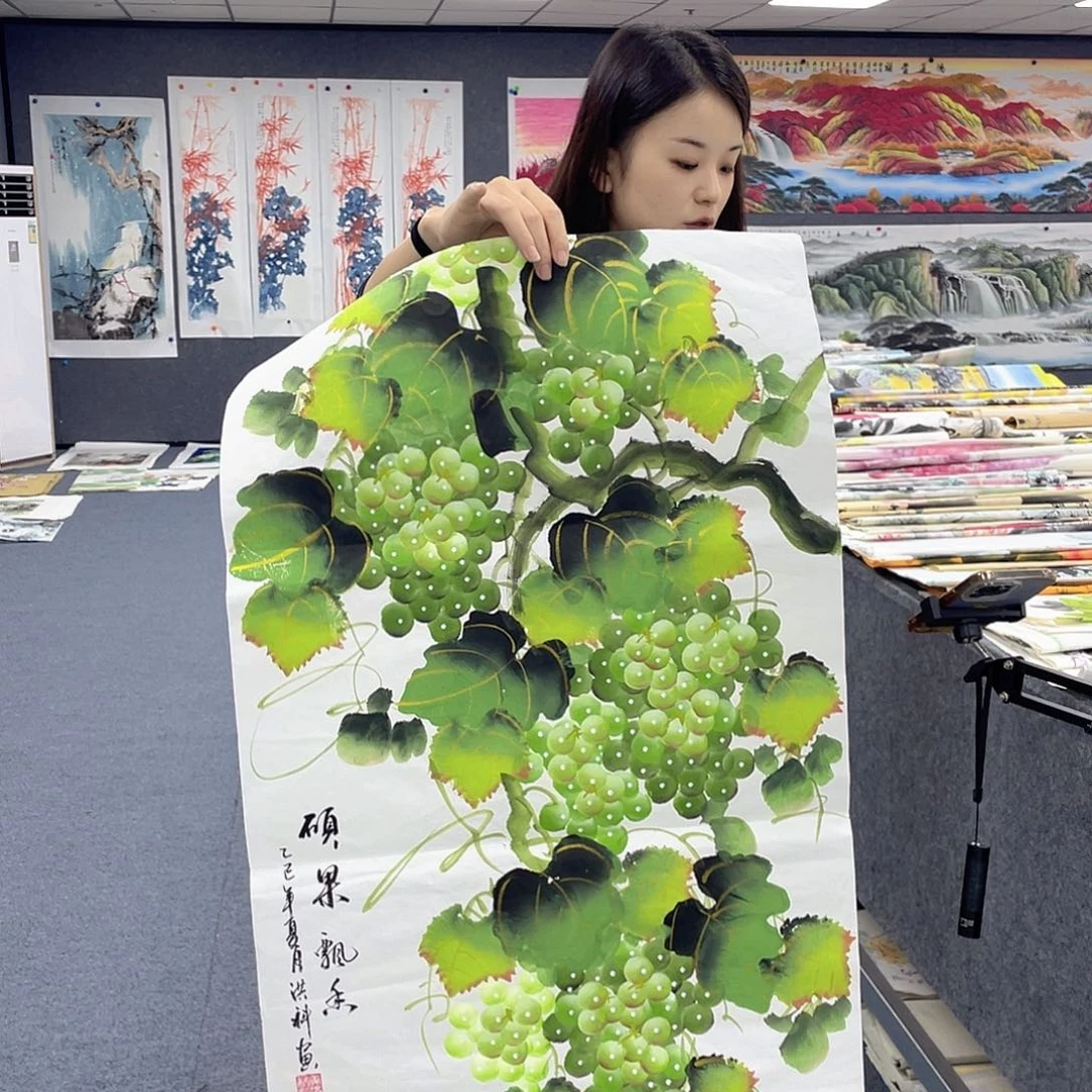 国画作品小姐姐放漏…