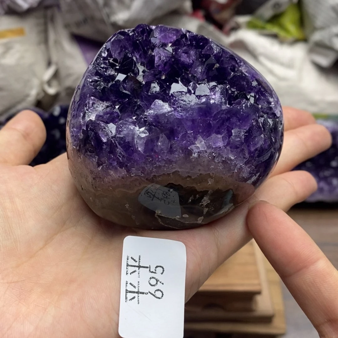 紫晶珠宝半成品未镶嵌