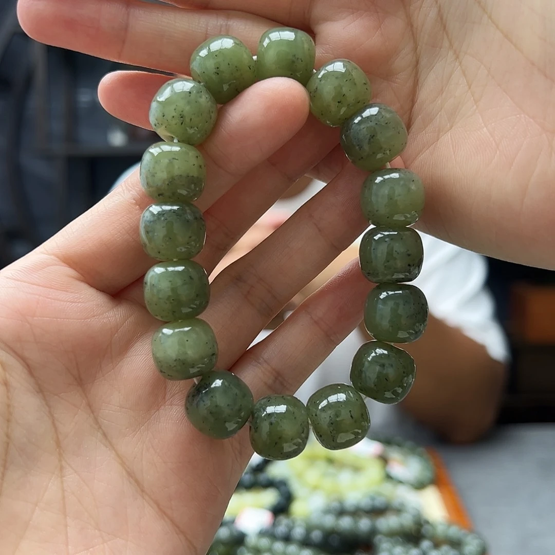 手链未镶嵌和田玉14点墨青花