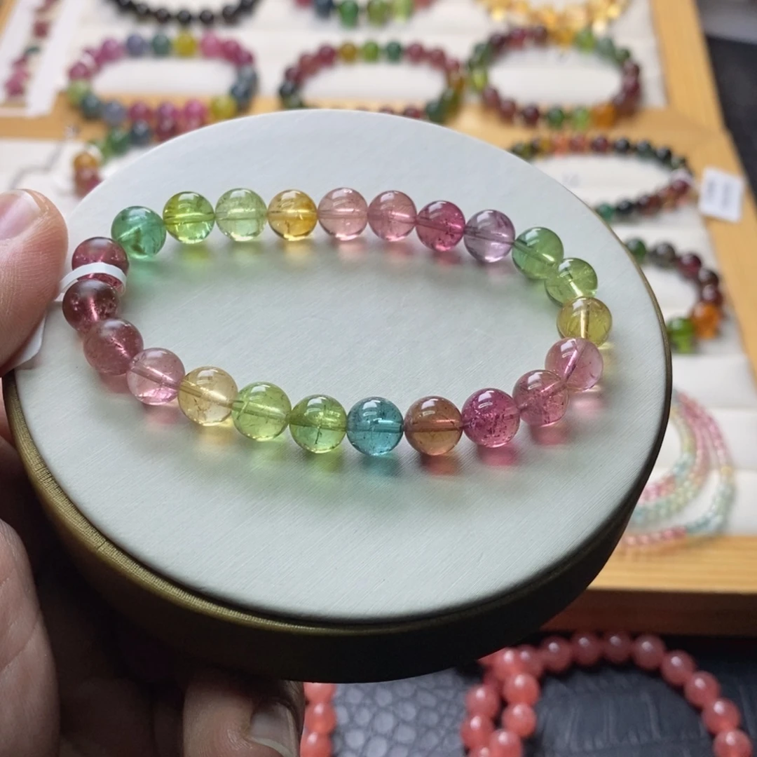 碧玺未镶嵌碧玺手链