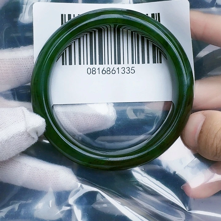 和田玉（碧玉）手镯未镶嵌59包容