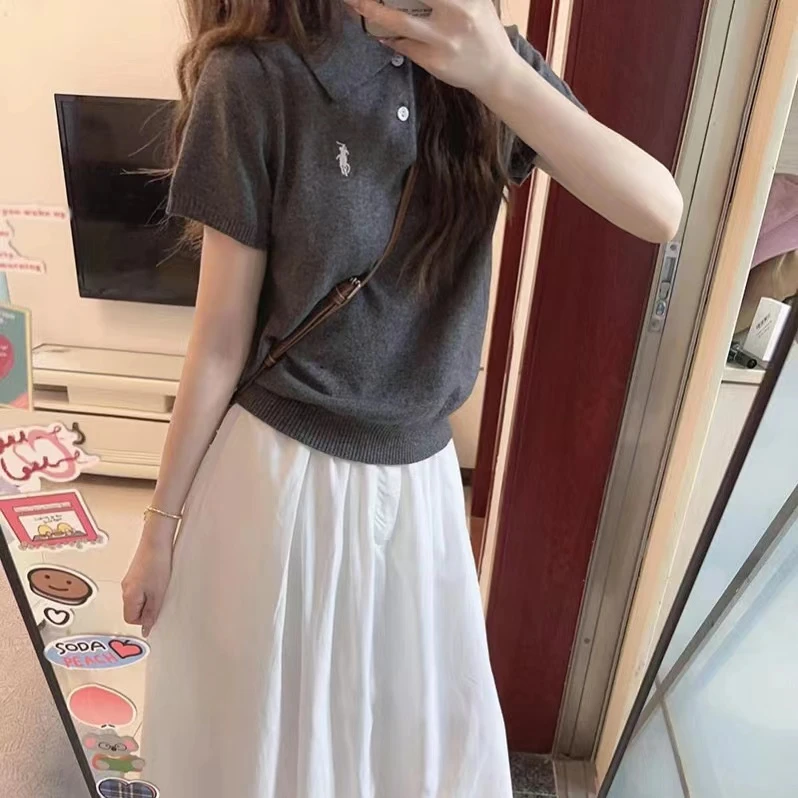 夏装搭配一整套时尚洋气法式复古衬衫盐系穿搭小个子活泼减龄套装