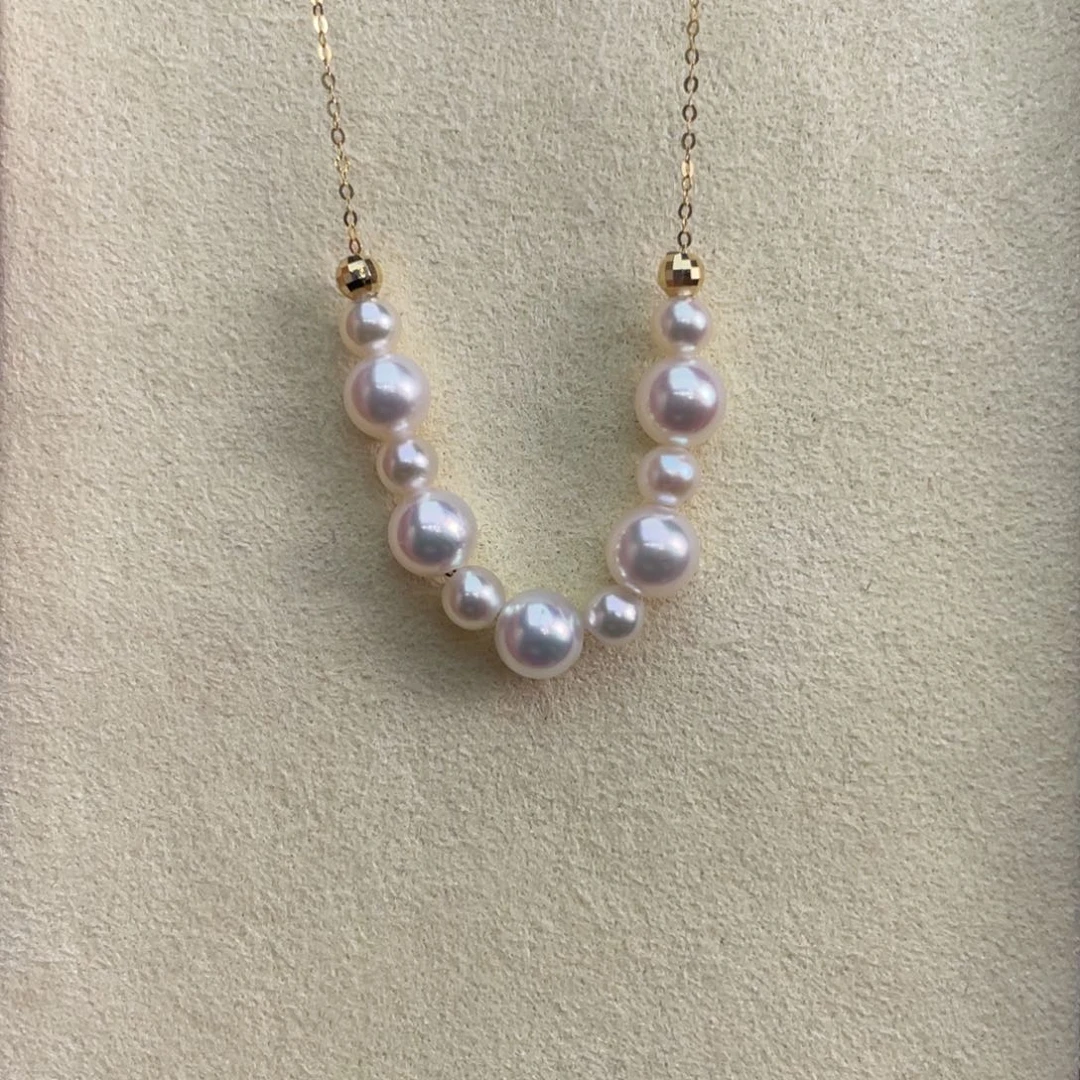 海水珍珠18K金镶嵌项链