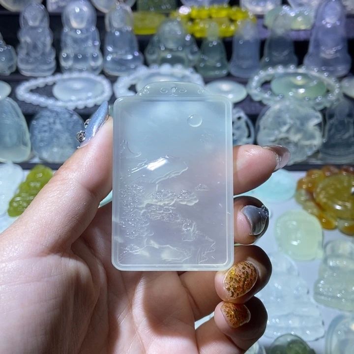 未镶嵌岫玉吊坠吊坠