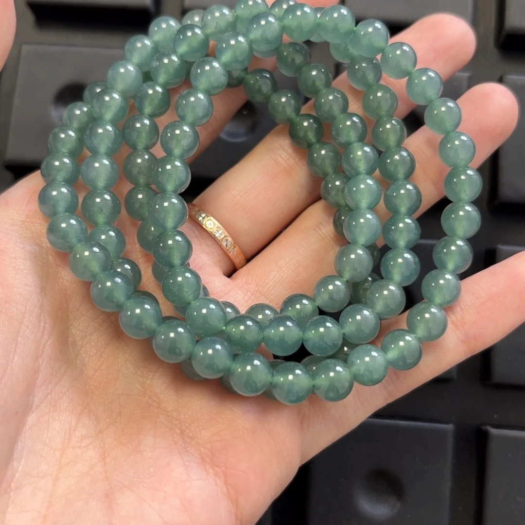 翡翠颈饰未镶嵌6mm项链