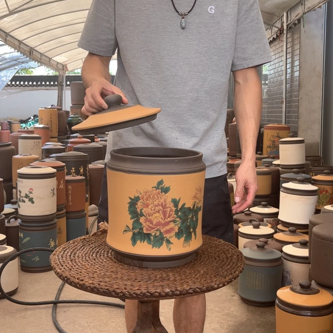 紫砂茶叶罐8 饼茶叶罐