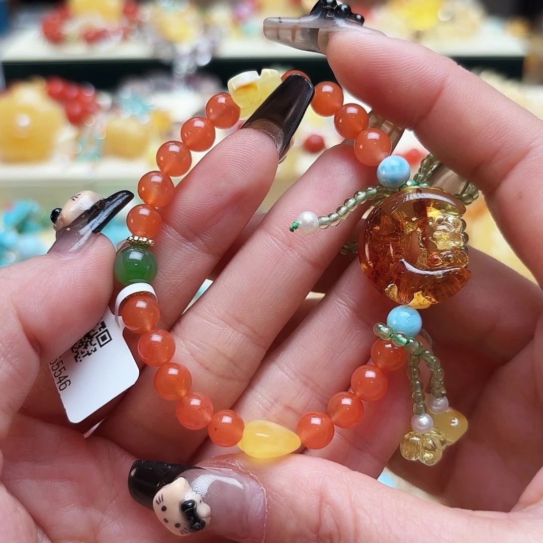 琥珀手链未镶嵌琥珀