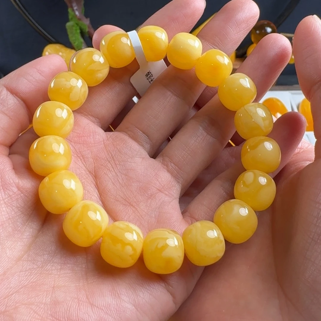 蜜蜡毛衣链未镶嵌