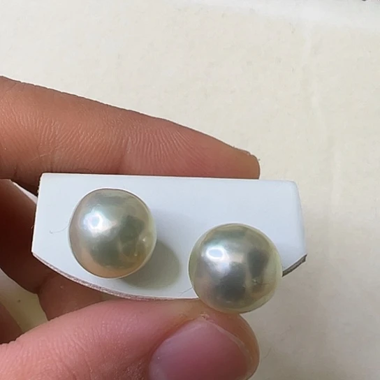 银S925镶嵌耳饰海水珍珠就***?