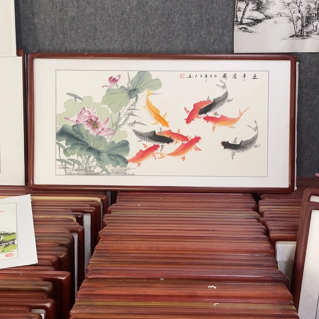 国画带框尺寸63*123厘米