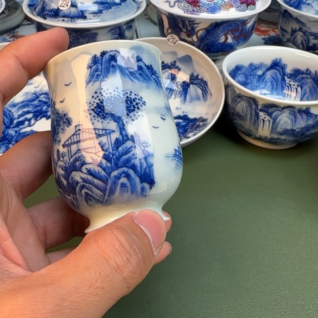 纯手工纯手绘茶具石头255