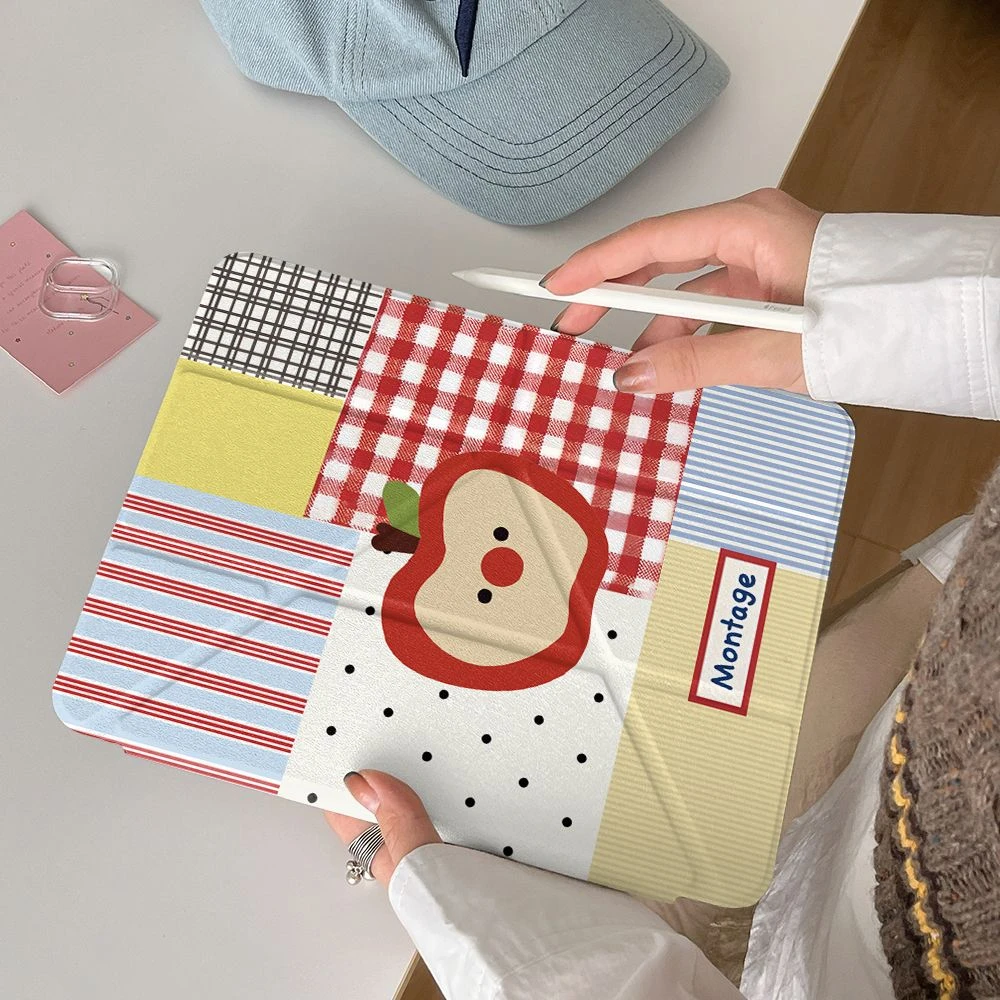 妙品拼接苹果适用苹果iPadA16 2025平板保护套iPad11笔槽iPad10壳