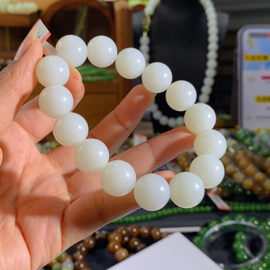 和田玉未镶嵌手链