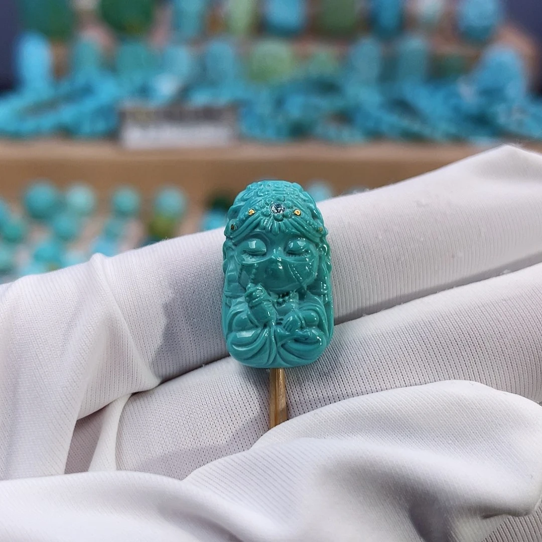 绿松石珠宝奇石未镶嵌