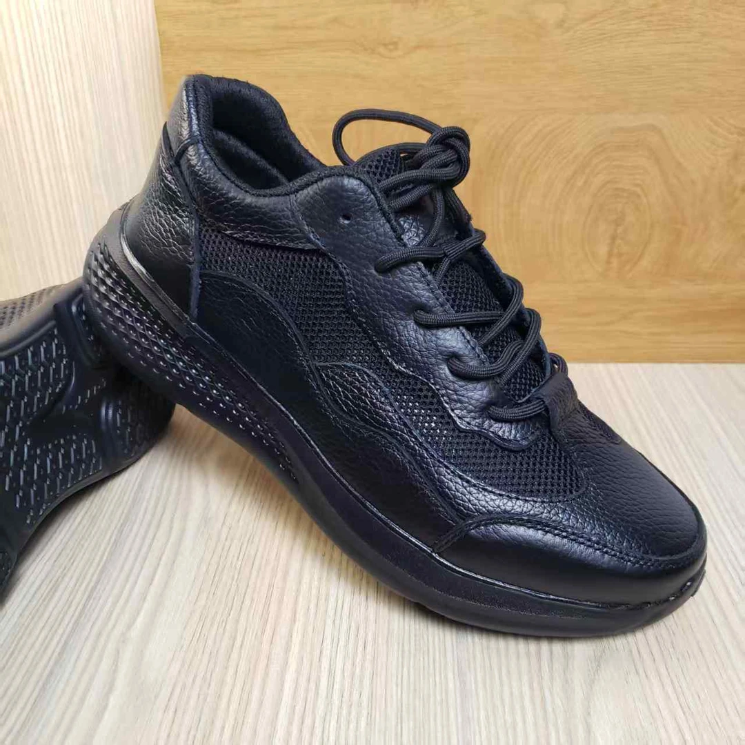 男士夏季头层牛皮实心底轻便舒适透气不捂脚上线不开胶休闲鞋