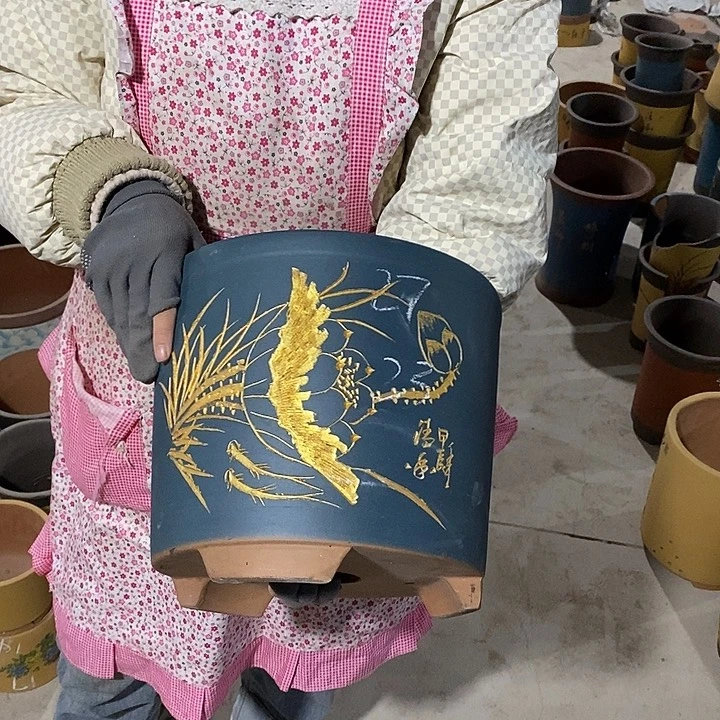 紫砂花盆紫砂花盆