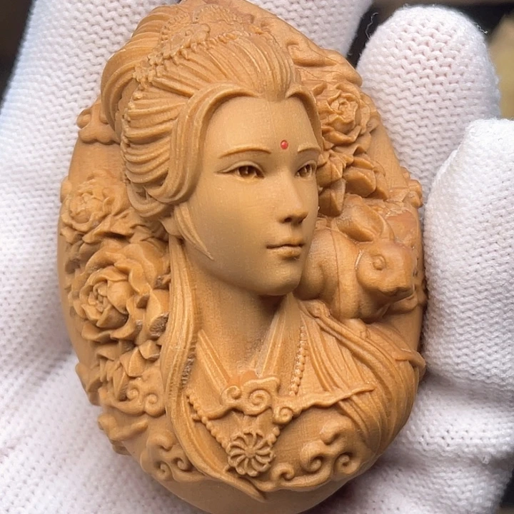 木广寒宫嫦娥手把件绳子