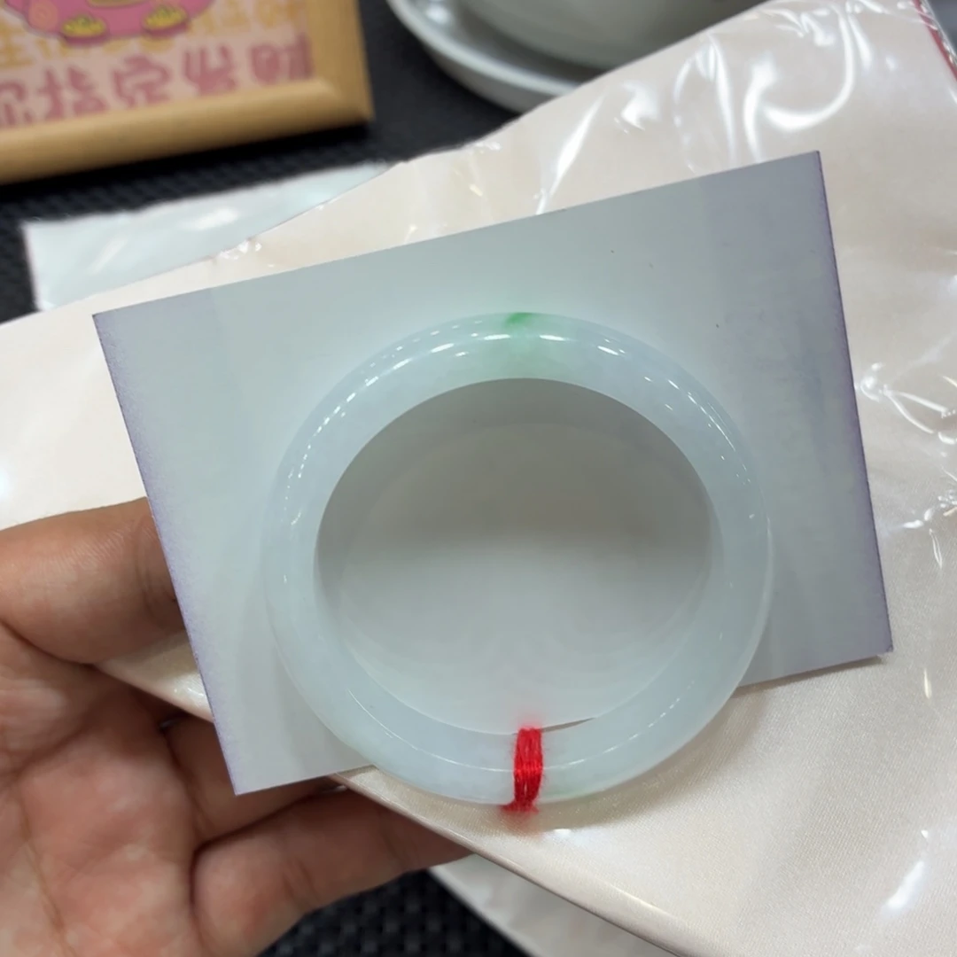 简***昕未镶嵌手镯翡翠手镯