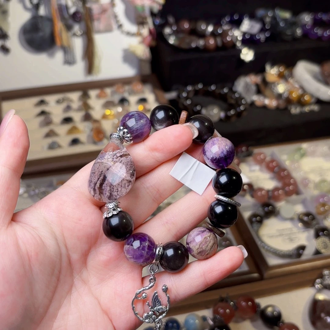 美***星水晶手链合金手串