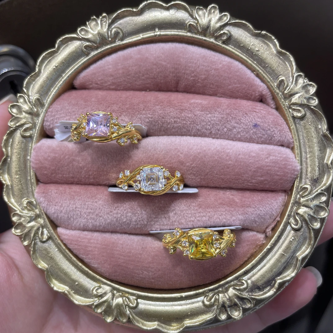 足金999向生花5D硬金戒指