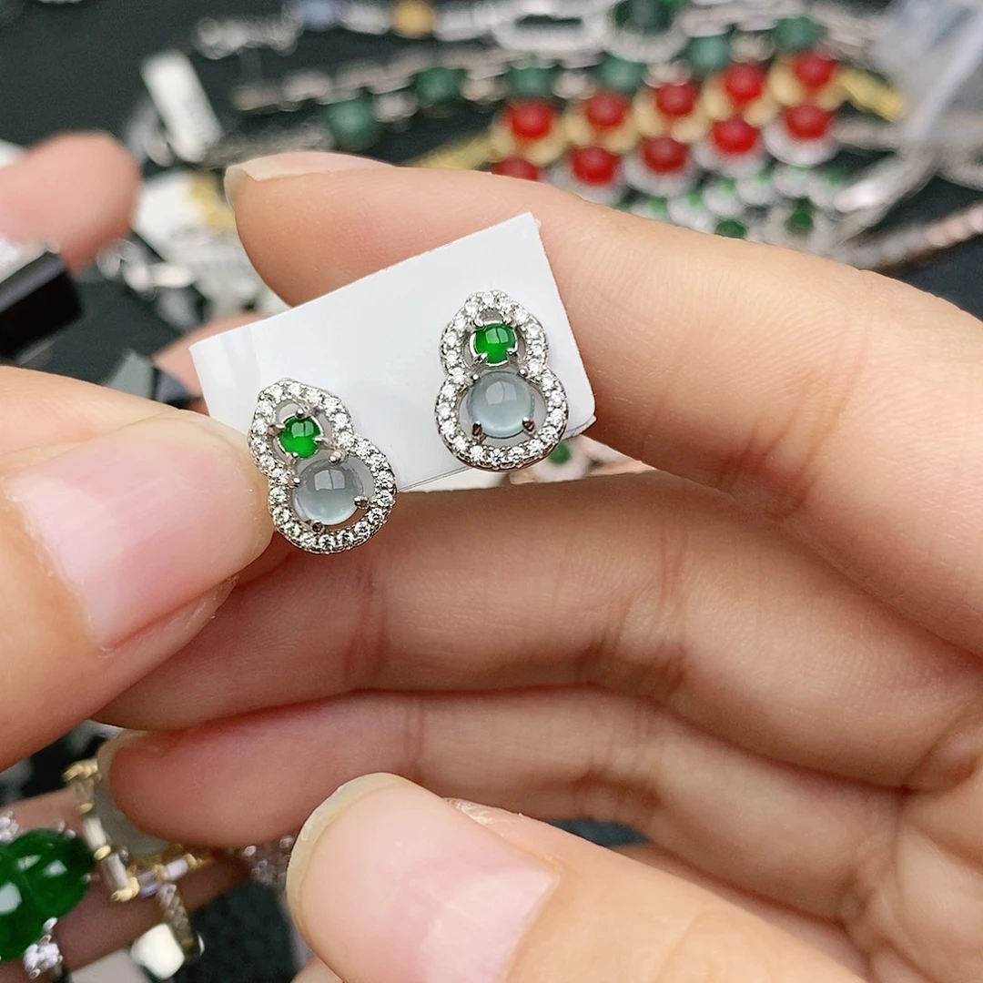 翡翠银S925镶嵌戒指