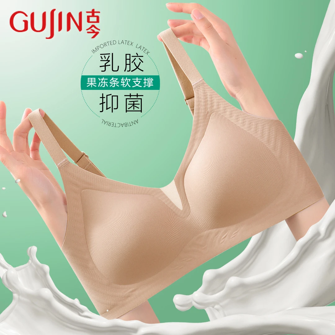 小胸聚拢夏季薄款舒适文胸透明内衣软支撑透气硅胶果冻软支撑胸罩