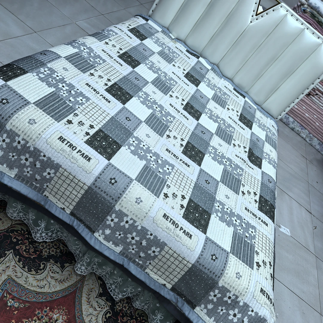 凉感丝凉席《灰色百福》2米✕2.3米