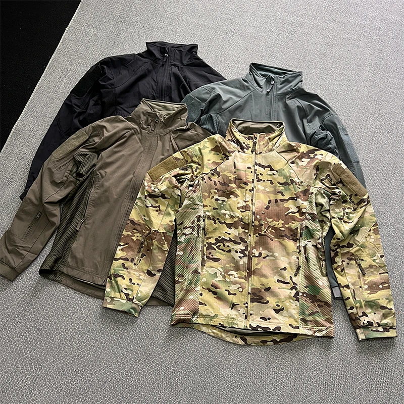 JCW“三角洲”战术软壳夹克春秋户外军鸟双层修身迷彩外套夹克男