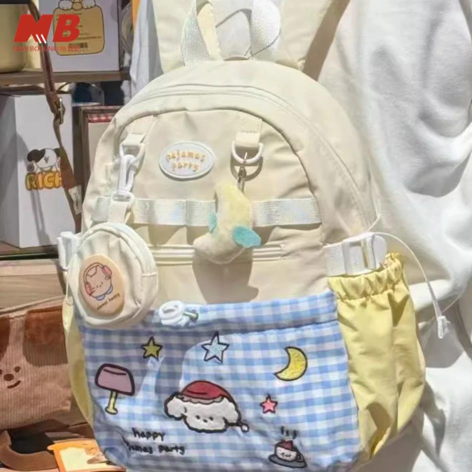 新百伦【奥莱正品】奶呼呼书包甜妹高颜值多巴胺女款双肩包超轻量