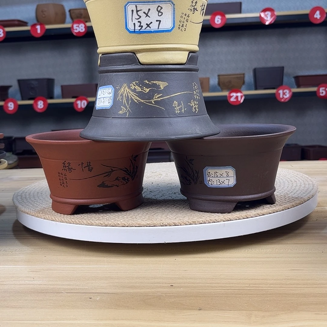 紫砂花盆紫砂花盆