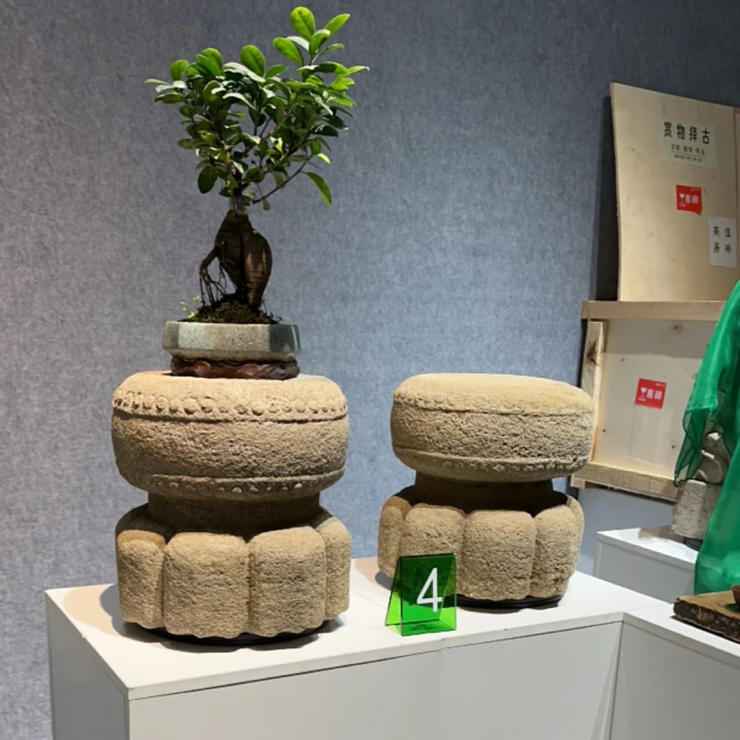 庭院落地新中式石凳工艺品摆件