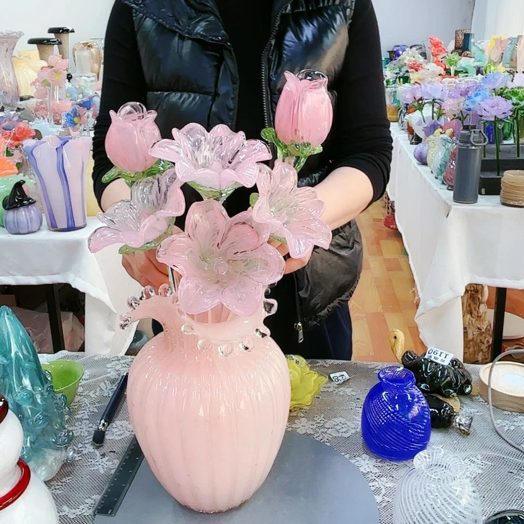 福利不退不换琉璃花瓶艺术品