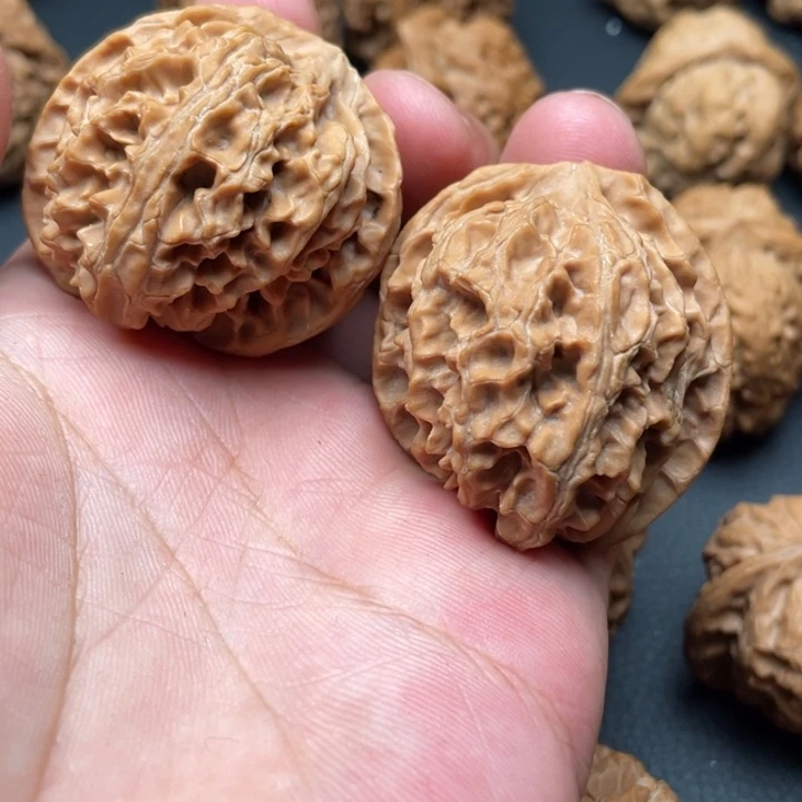 文玩核桃把件苹果园对偏