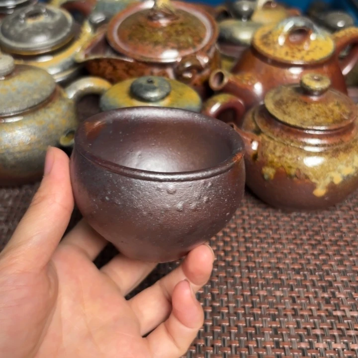 茶杯紫砂鼓包缸杯100