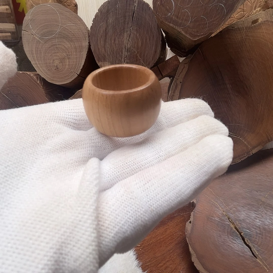 檀香木其他唐****柔定制戒指，