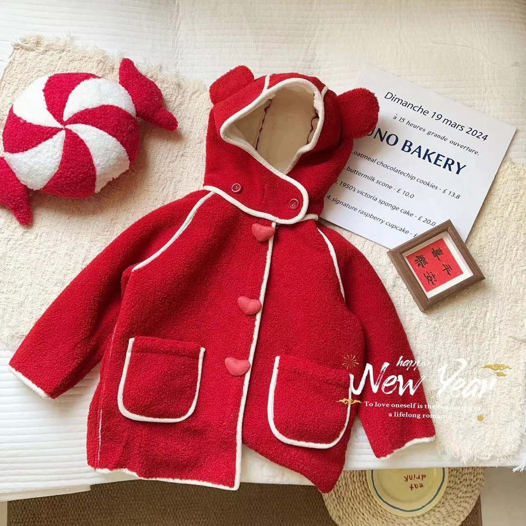 GP汤圆童装冬季韩系甜美爱心厚绒百搭毛毛衣（年款）XA-948