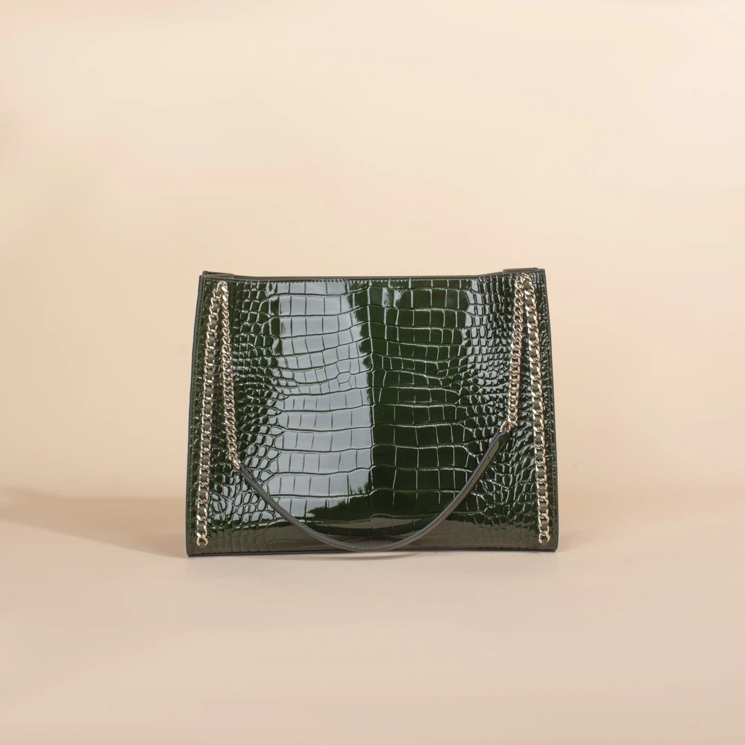 时尚单肩9001绿色经典女包百搭轻奢时尚气质斜挎包包