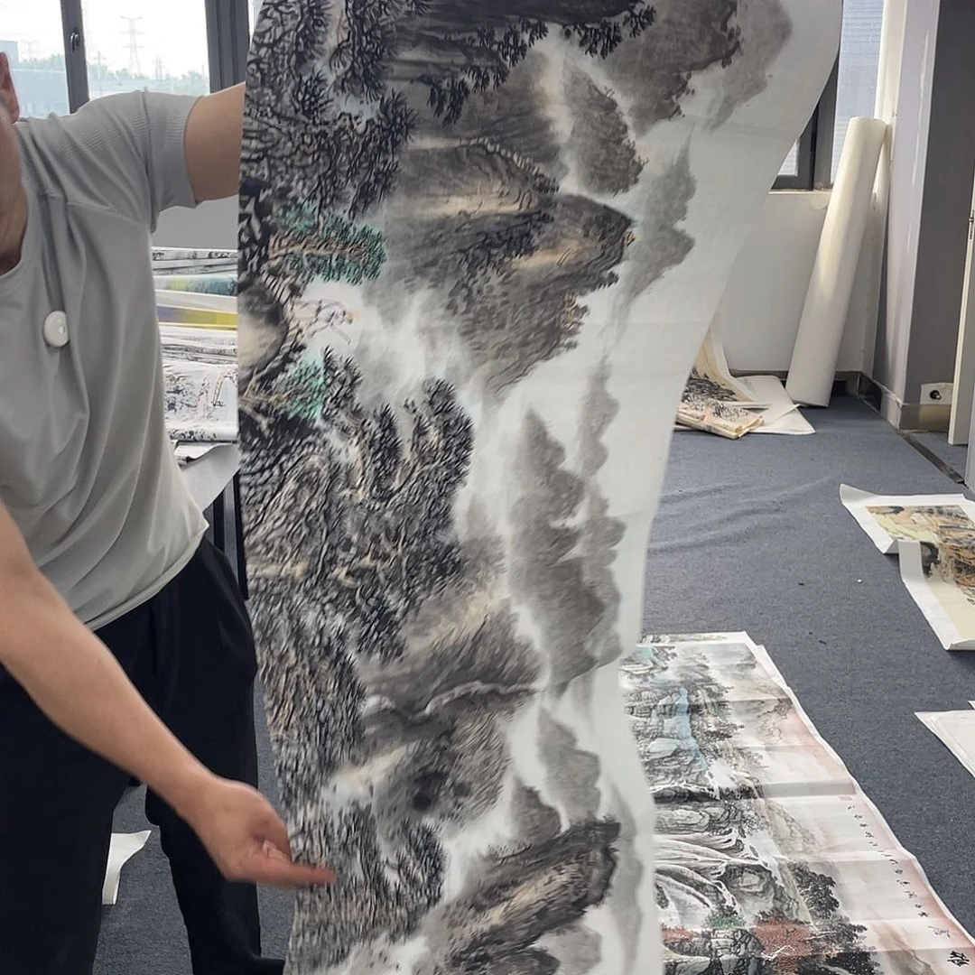 润***玉国画纯手工制作的